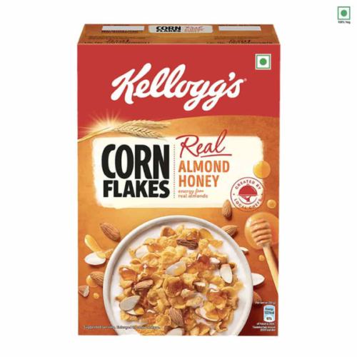 Kellogg's Corn Flakes Real Almond Honey Breakfast Cereal 300gm