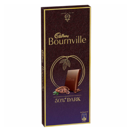 Cadbury Bournville rich cocoa dark chocolate bar 80gm