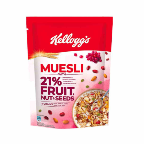 Kellogg's Muesli Fruit, Nut & Seed Breakfast Cereal 500gm